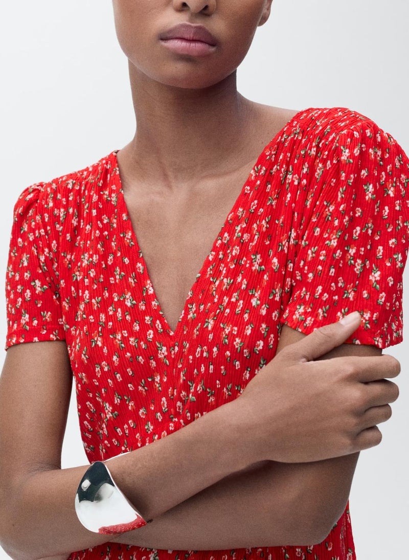 MANGO - Casual Printed Midi Dress - Image 1