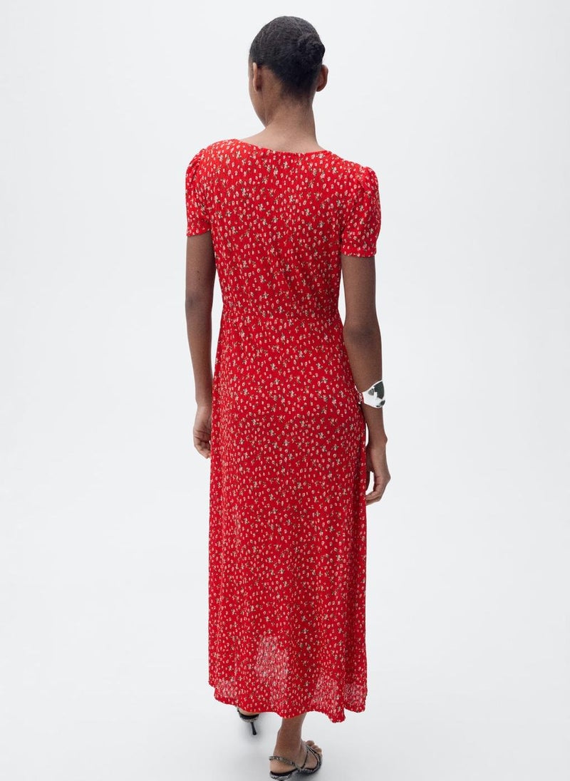 MANGO - Casual Printed Midi Dress - Image 1