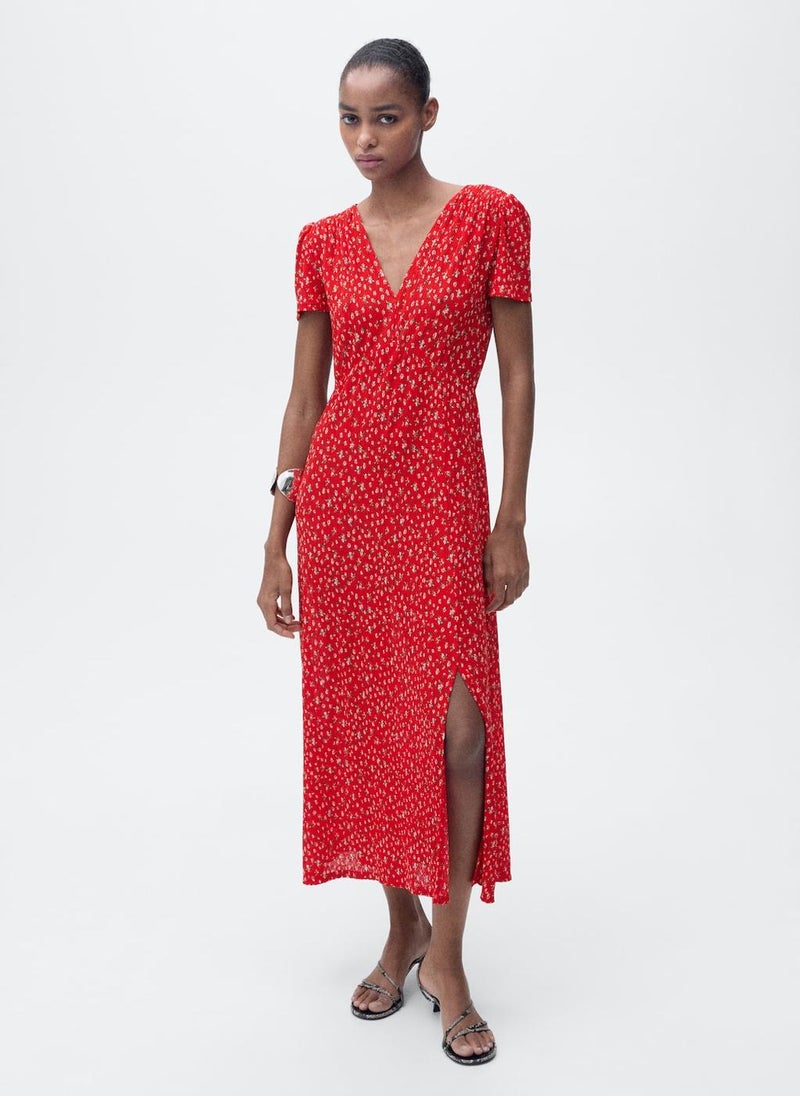 MANGO - Casual Printed Midi Dress - Image 1
