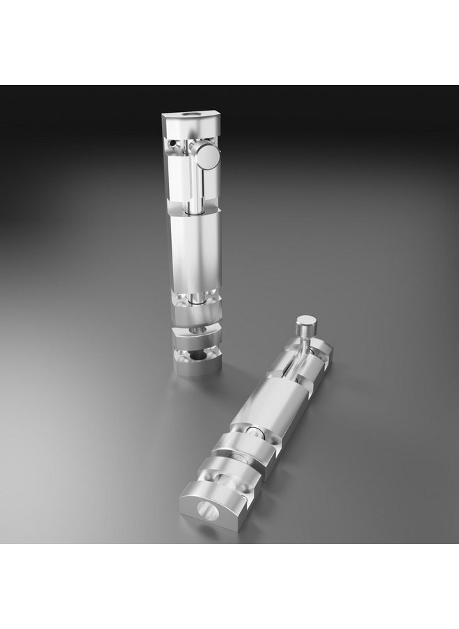 Atlantic Atlantic Aluminium Tower Bolt 4 inch for homes and offices, S.S Finish, Pack of 12 Pcs  - Image 2