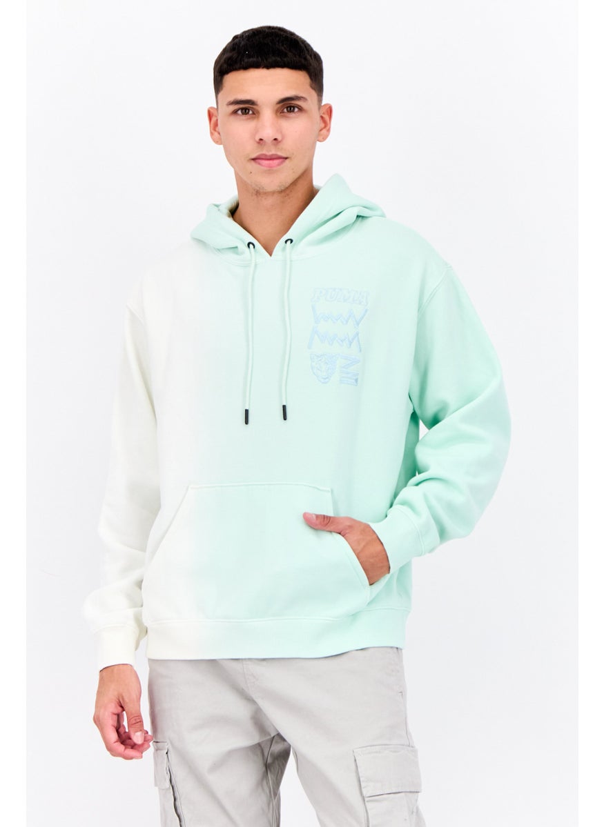 PUMA Men Sportswear Fit Long Sleeves Outdoor Hoodie, Soft Sky Blue  - Image 1