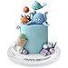 Zafena 17 PCS Under the Sea Cake Decorations Ocean Animals Cake Topper with Cake Balls Decorations for Under the Sea Theme Boys Girls Baby Shower Birthday Party Supplies - Image 3