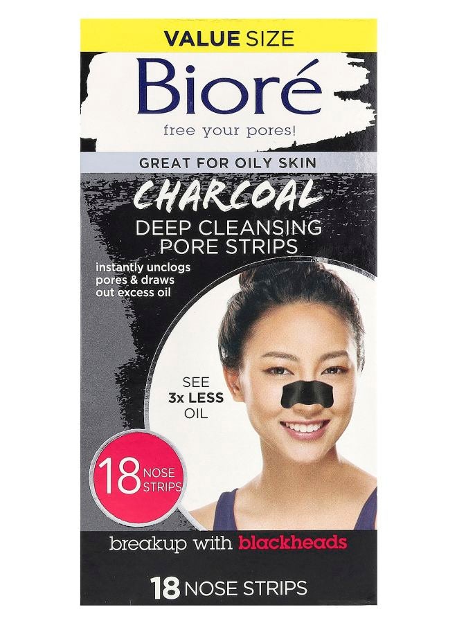 Deep Cleansing Pore Strips Charcoal 18 Nose Strips