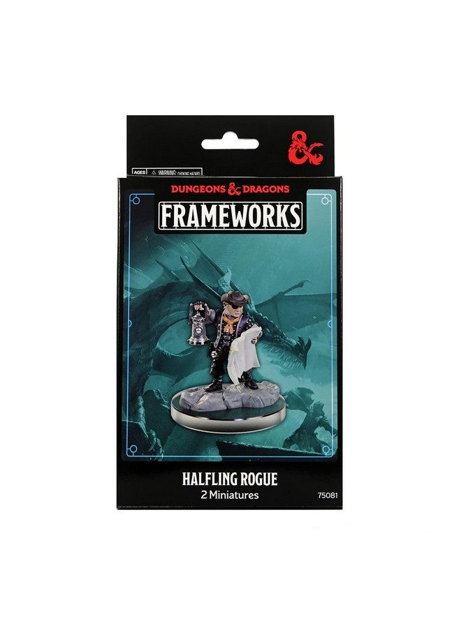 WizKids D&D Frameworks: Male Halfling Rogue - Unpainted and Unassembled - Image 1