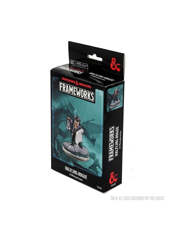WizKids D&D Frameworks: Male Halfling Rogue - Unpainted and Unassembled - Image 4