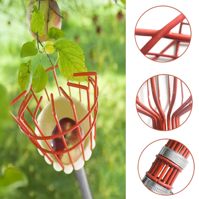 COCONUT Fruit Picker Tool, Fruit Picker with Basket and Pole Easy to Assemble & Use Fruits Catcher Tree Picker for Getting Fruits(5ft) - Image 4