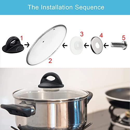 ZUIHUI Universal Pot Lid Replacement Knobs Pan Lid Holding Handles for rival Crockpot Replacement Lid parts Handle(1 Pack) - Image 3