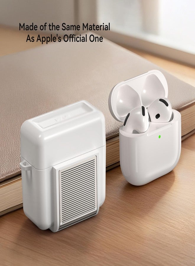 PZOZ AirPods 4 Case with iPhone Holder Stand - Compatible with AirPods 4th Generation Case, Official Same Material, Shock Resistant, Full Protection, Wireless Charging - Image 2