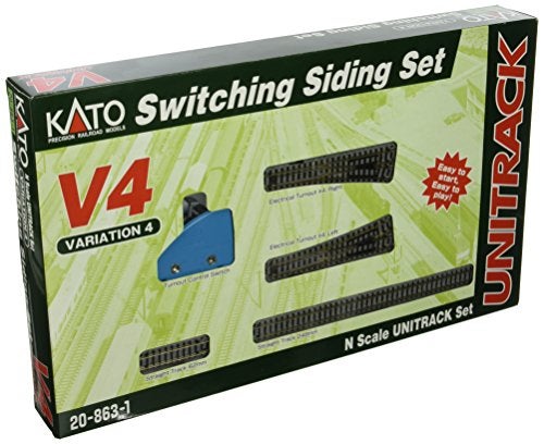 Kato USA Model Train Products V4 UNITRACK Switching Siding Set - Image 1
