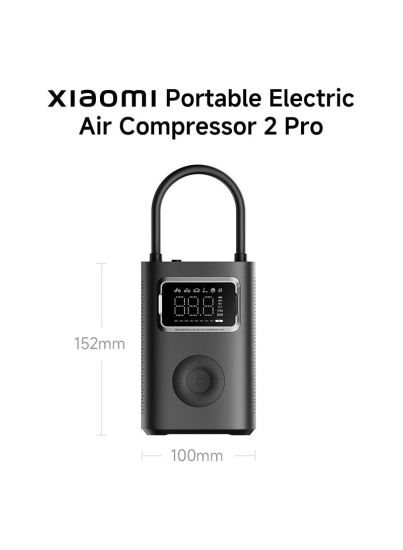 Xiaomi Portable Electric Air Compressor 2 Pro, Electric Air Compressor Inflatable Treasure 150psi High Pressure For Motorcycle Bike Car Scooter Football Basketball - Image 4