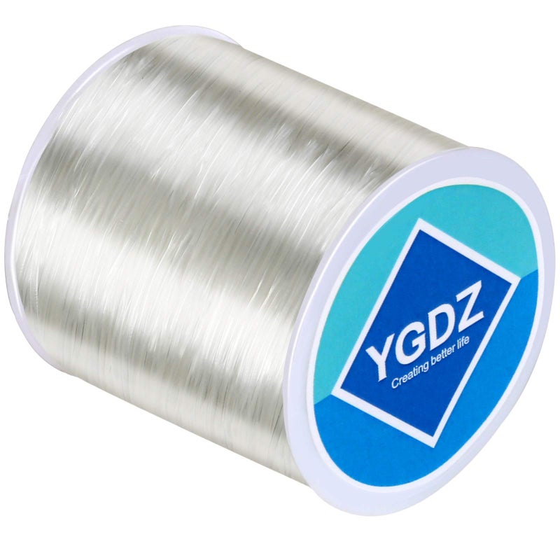 YGDZ Elastic Cord for Bracelets Jewelry Making, Stretchy Beading String, 1 Roll 100m (0.8mm) - Image 1