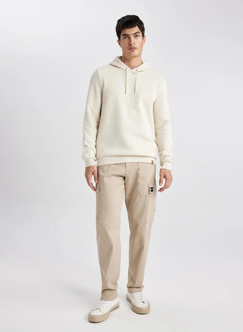 DeFacto Regular Fit Hooded Basic Sweatshirt