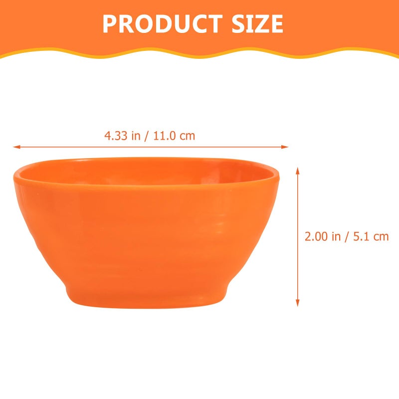 Melamine Square Rice Bowls Set 11cm 5pcs for Sauce Condiment Ice Cream and Fruit Serving - Image 3