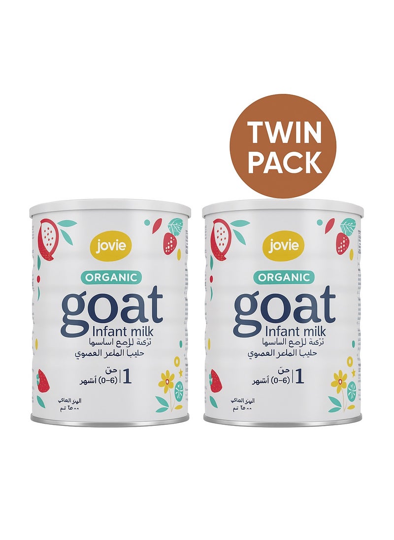 Jovie Organic Goat Infant Milk Stage 1 2 x 400g  - Image 1