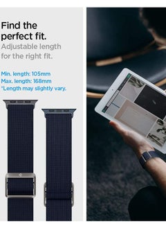 Spigen Lite Fit Band for Apple Watch Band Series 8 / 7 (41mm), Series 6/SE/5/4 (40mm) and Series 3/2/1 (38mm) - Navy  - Image 5