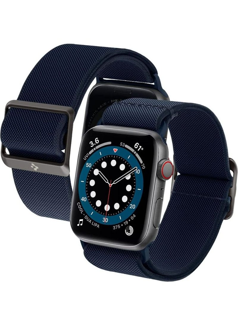 Spigen Lite Fit Band for Apple Watch Band Series 8 / 7 (41mm), Series 6/SE/5/4 (40mm) and Series 3/2/1 (38mm) - Navy  - Image 1