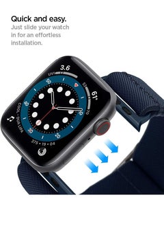 Spigen Lite Fit Band for Apple Watch Band Series 8 / 7 (41mm), Series 6/SE/5/4 (40mm) and Series 3/2/1 (38mm) - Navy  - Image 2