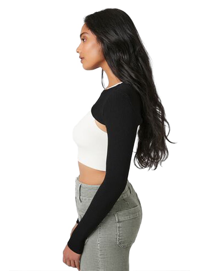 FOREVER 21 Super Cropped Sweater-Knit Top  - Image 3