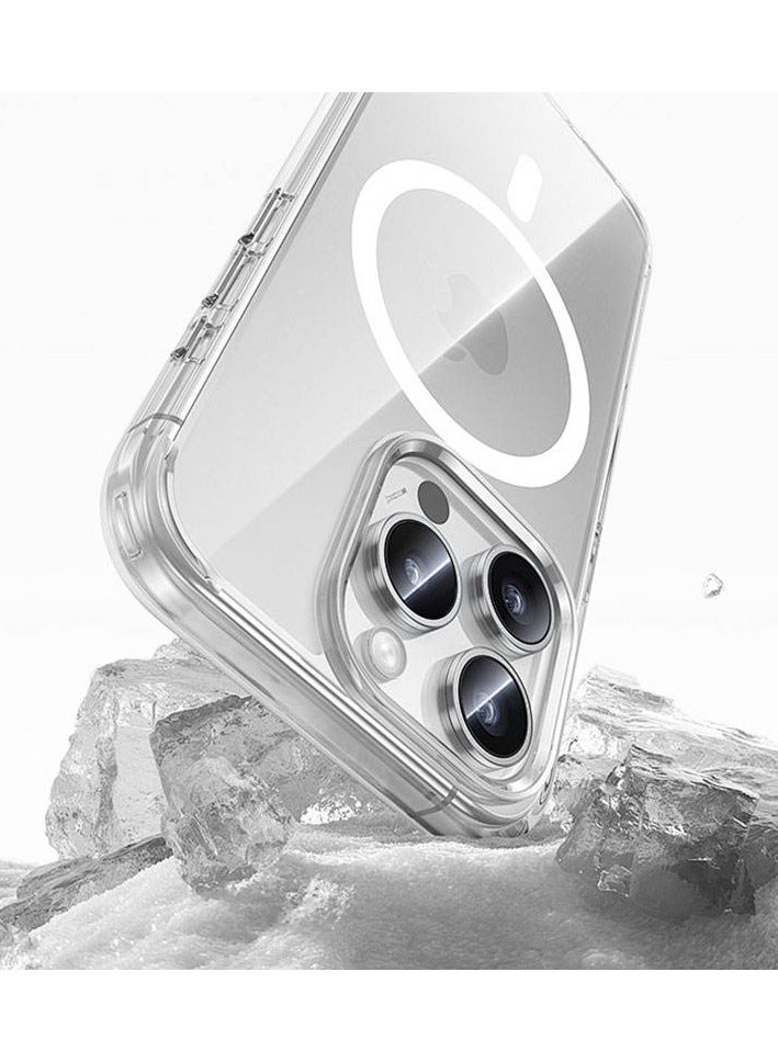 TEXEEM Clear Case for iPhone 16 Pro Max – Slim Transparent Protective TPU Cover with Shock Absorption & MagSafe Wireless Charging Compatibility - Image 3