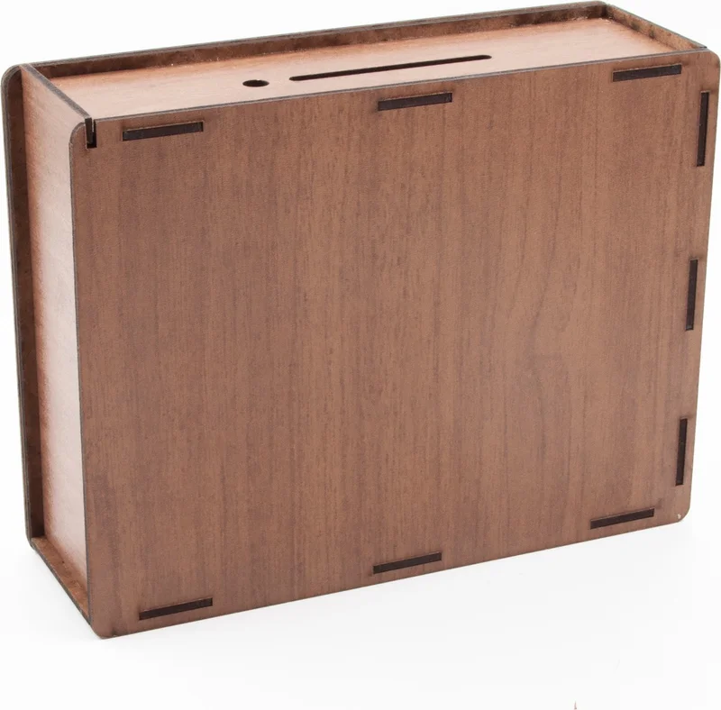 فاجونيك Parabox - 10,000 TL Piggy Bank - Wooden Money Saving Target Box - Gift Products