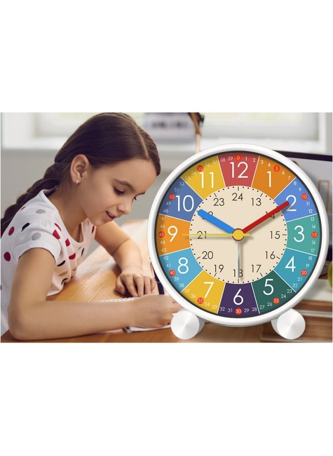 Generic Children's Educational Alarm Clock for Students Bedroom Children's Room Desktop Early Education Small Alarm Clock Silent Children's Clock  - Image 3