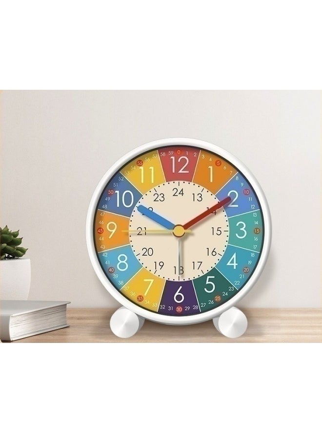 Generic Children's Educational Alarm Clock for Students Bedroom Children's Room Desktop Early Education Small Alarm Clock Silent Children's Clock  - Image 4