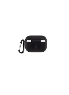 Silicone Case for Airpods 4 4th Generation (2024), Silicone Protective Accessories with Keychain for Airpods 4th Generation (black)