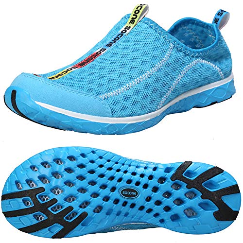 Zhuanglin Men's Quick Drying Aqua Water Shoes,3-Second Drainage & All-Terrain for Swimming,Hiking,Yoga - Image 1