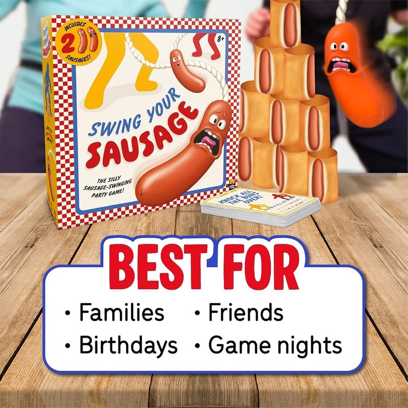 Lucky Egg Swing Your Sausage - Fun Adult Party Games for Groups - Board Games for Adults and Kids - Indoor or Garden Games for Family Gatherings and Birthdays - Festival, Christmas, and Family Game Night - Image 5