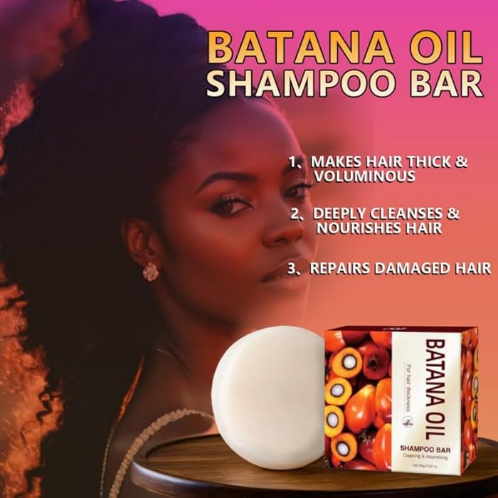 Hotiary Batana Oil Shampoo Bar for Hair Growth，Dr. Sebi Batana Oil Bar from Honduras, Natural Batana Bars for Prevent Hair Loss,Thickening (Red) - Image 2