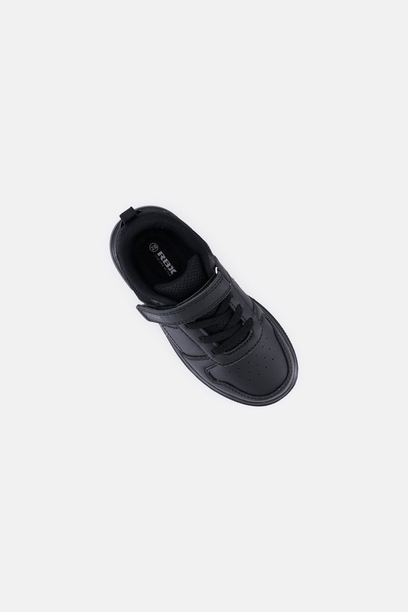 RBX Kids Boy Velcro Closure School Shoes, Black  - Image 3