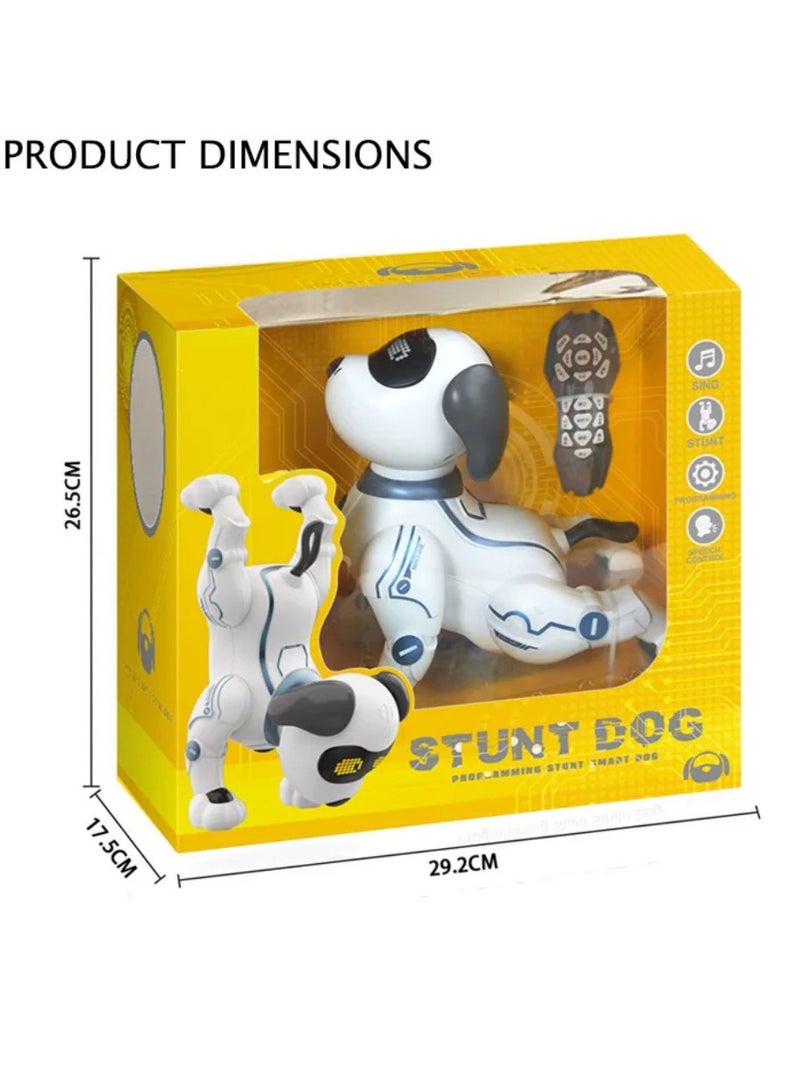 توي آند جوي لعبة كلب روبوت تفاعلي بالتحكم عن بعد – جرو ذكي قابل للبرمجة مع وظيفة اللمس والموسيقى والرقص والمشي – حيوان أليف إلكتروني ممتع للأطفال - Image 1