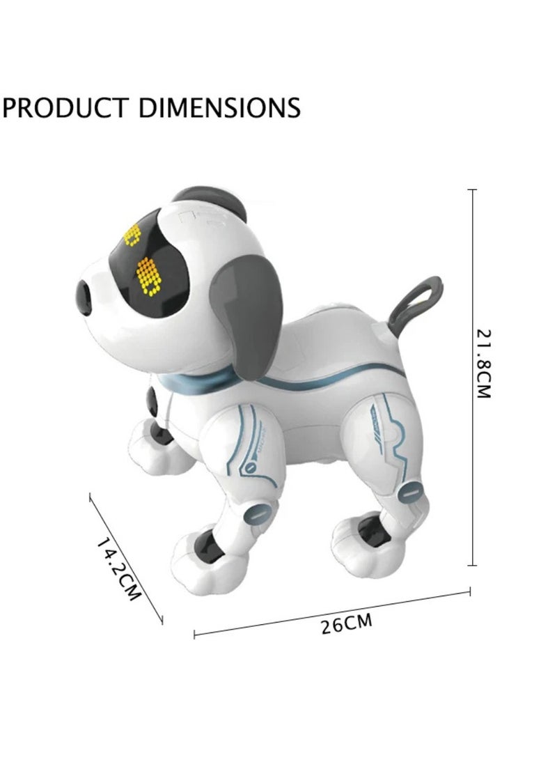 توي آند جوي لعبة كلب روبوت تفاعلي بالتحكم عن بعد – جرو ذكي قابل للبرمجة مع وظيفة اللمس والموسيقى والرقص والمشي – حيوان أليف إلكتروني ممتع للأطفال - Image 5