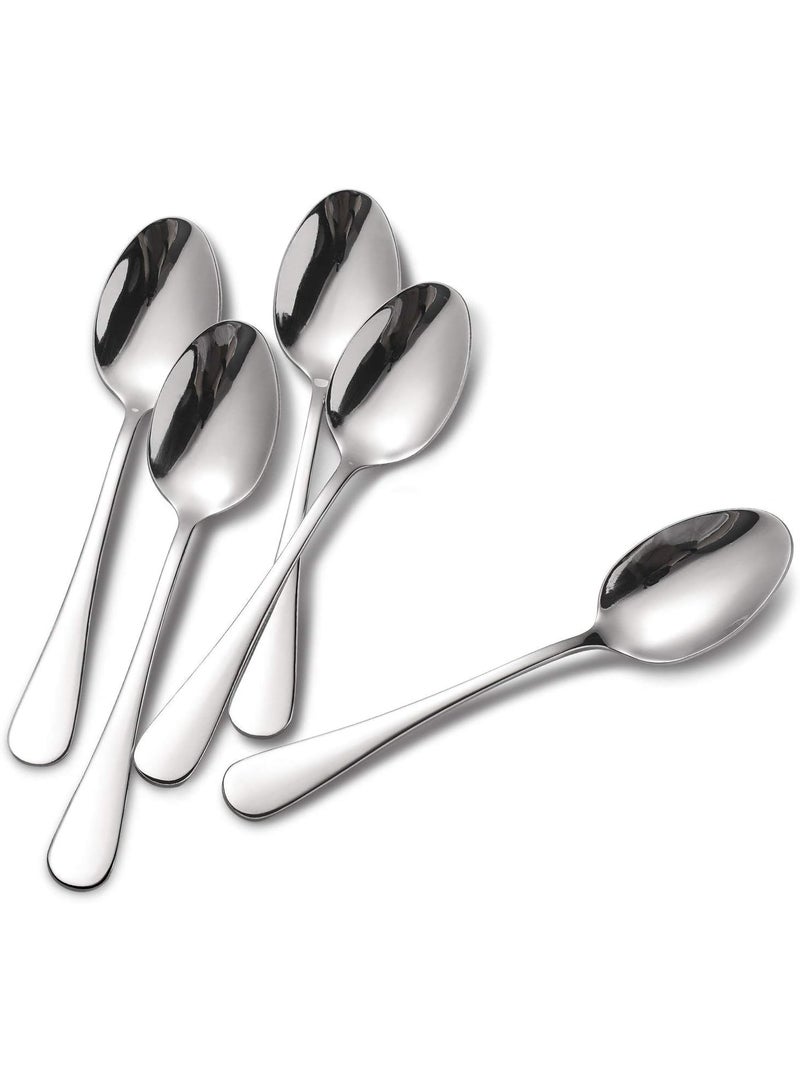 Prabha Stainless Steel Royal Tea Spoon Set of 6 Pcs (Silver), Best for Home & Kitchen, Including 6 Tea Spoon | Spoon Set | Steel Spoons | Spoons Set Combo | chamach| Dishwasher Safe - Image 3