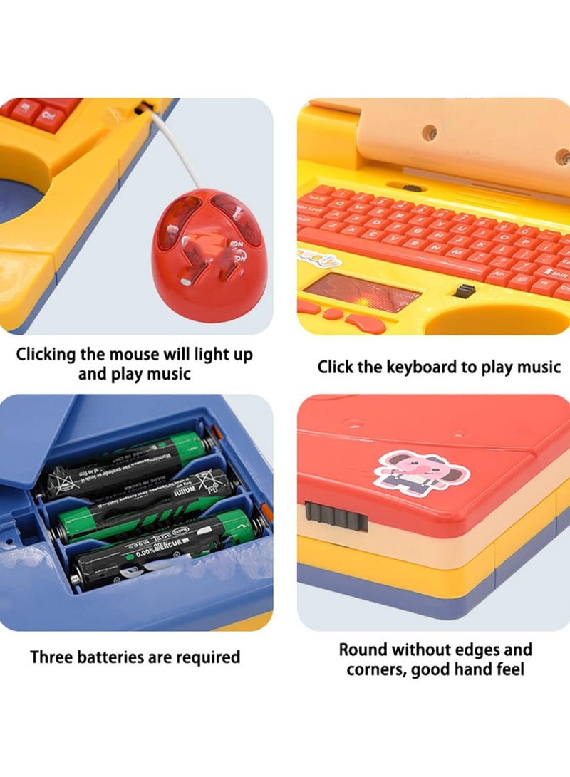 Pink Children'S Exploration Toy Laptop Educational Learning Computer, Children'S Educational Interactive Computer With Keyboard And Mouse  - Image 4