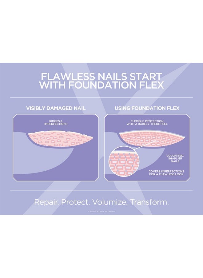 Gelish Gelish Foundation Flex (Clear) Gel Nail Polish, Base Coat For Nails, Neutral Nail Polish Colors, 0.5 ounce  - Image 2