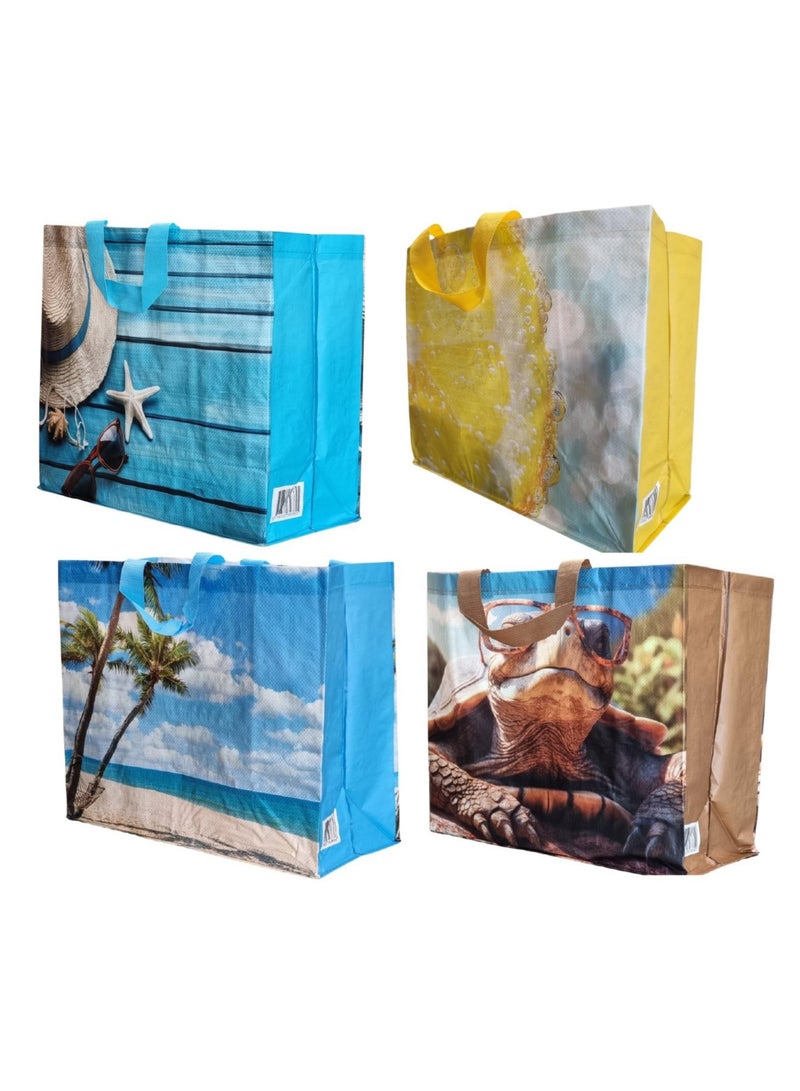 Christmas Special: Reusable Bags Bundle: Price: AED 14 for a set of 4 bags Switch to eco-friendly shopping with this festive deal! These durable, reusable bags are perfect for groceries, gifts, or everyday use. Limited-Time Offer — Shop now to save! - Image 1