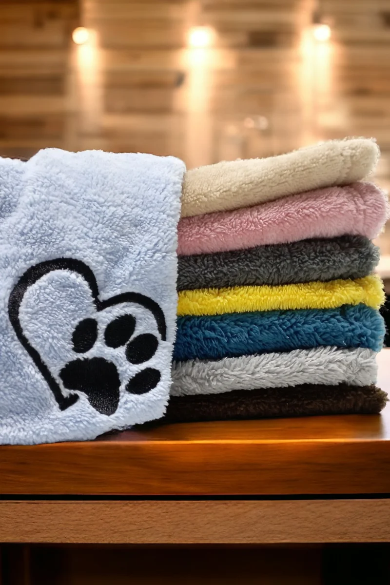 Mislina Home Paw Wellsoft Cat Dog Blanket 70X70 cm Light Gray