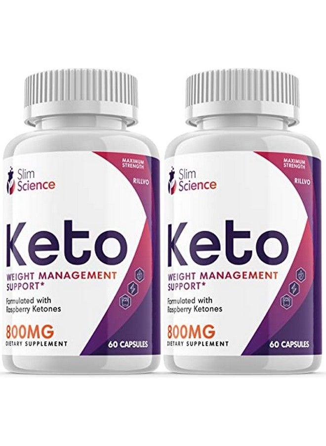 Rillvo - (2 Pack) Slim Science Keto Pills Weight Management Support Advanced Formula (120 Capsule) - Image 1