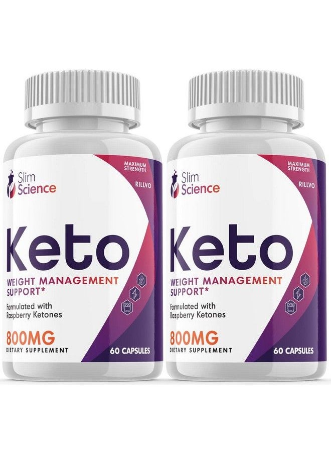 Rillvo - (2 Pack) Slim Science Keto Pills Weight Management Support Advanced Formula (120 Capsule) - Image 1