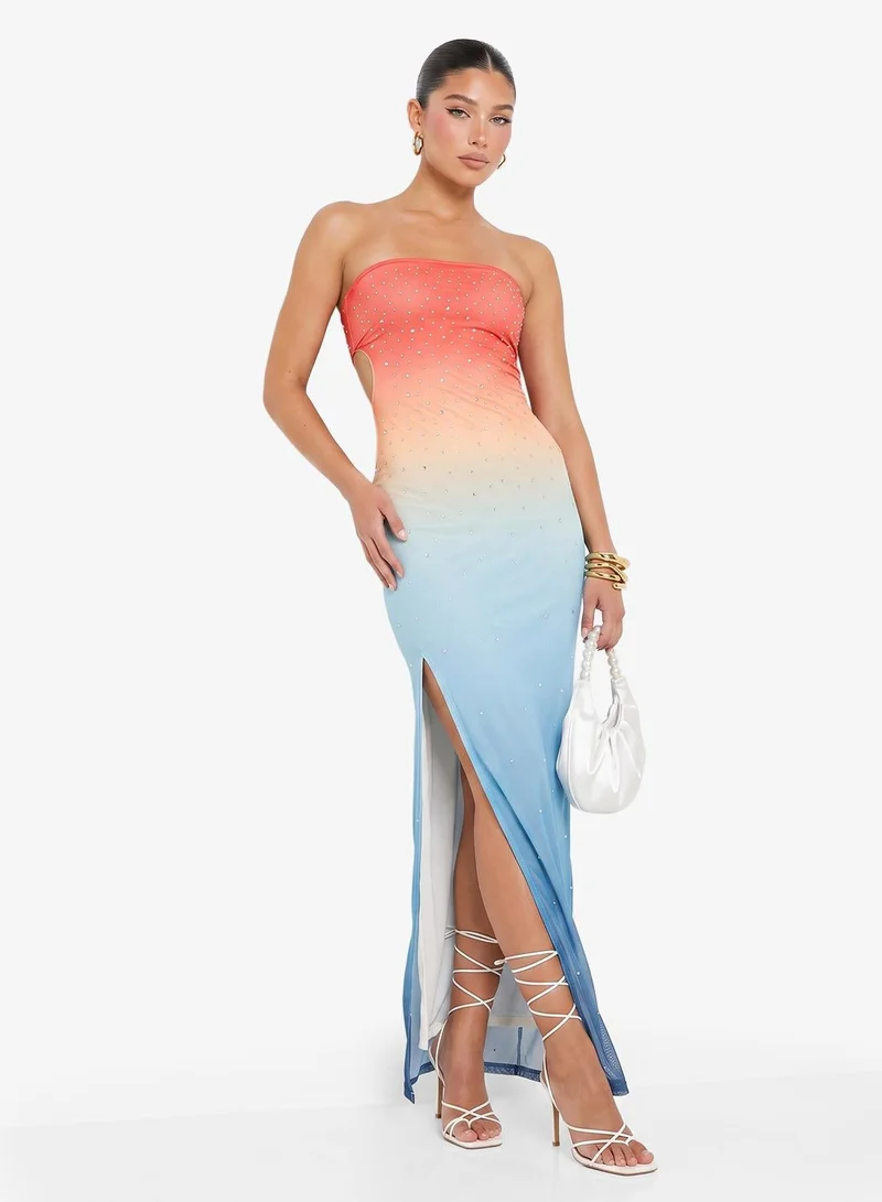 Ginger Ombre Strapless Dress