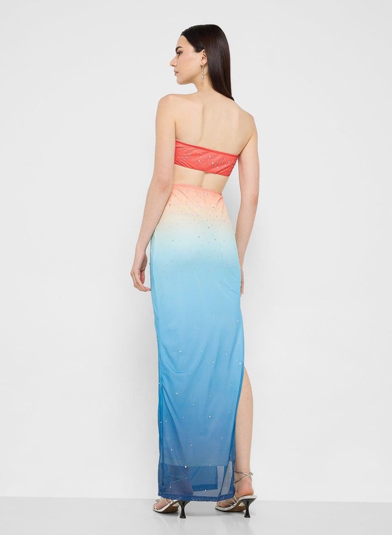 Ginger Ombre Strapless Dress - Image 3