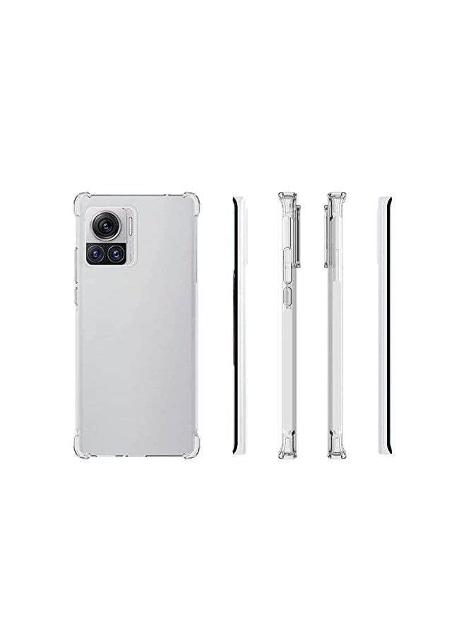 Generic - 1 Plus 2 Case For Motorola Moto Edge 30 Ultra With Glass Screen Protector 2 Pcs Clear Tpu Four Corners Protective Cover Transparent Soft Funda Edge 30 Ultra Clear - Image 1