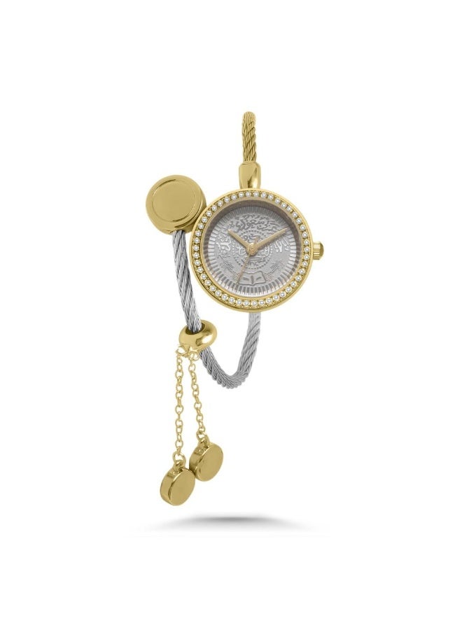 كاتيرا ساعة نسائية أنيقة بسير ستيل ضد الماء عصرية و حديثة وبجودة عالية