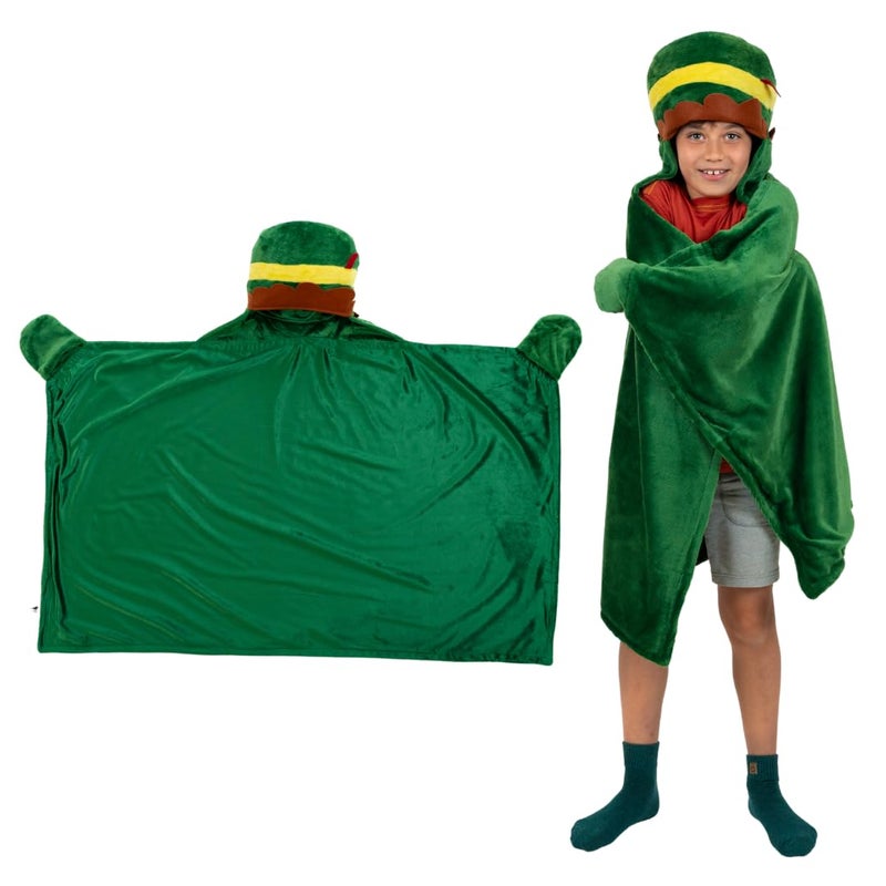 Franco Franco Elf The Movie Buddy Holiday Christmas Kids Bedding Soft Cozy Hooded Throw Blanket  30 in x 50 in  (Officially Licensed Product)  - Image 1