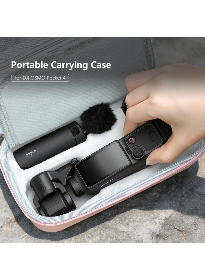 BRDRC حقيبة حمل لجهاز DJI Osmo Pocket 4، حقيبة حمل محمولة مزودة بحزام للمعصم، حقيبة تخزين صلبة واقية لملحقات جهاز DJI Osmo Pocket 4 - Image 4