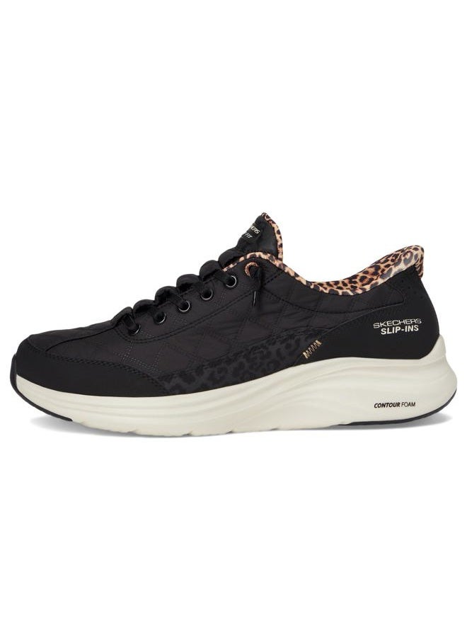 SKECHERS حذاء رياضي نسائي، أسود، 37 EU - Image 4