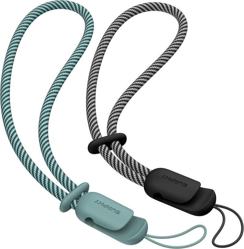 SURPHY 2 Pack Lanyard, Phone Strap, Adjustable with Two-Color Braided - Image 1