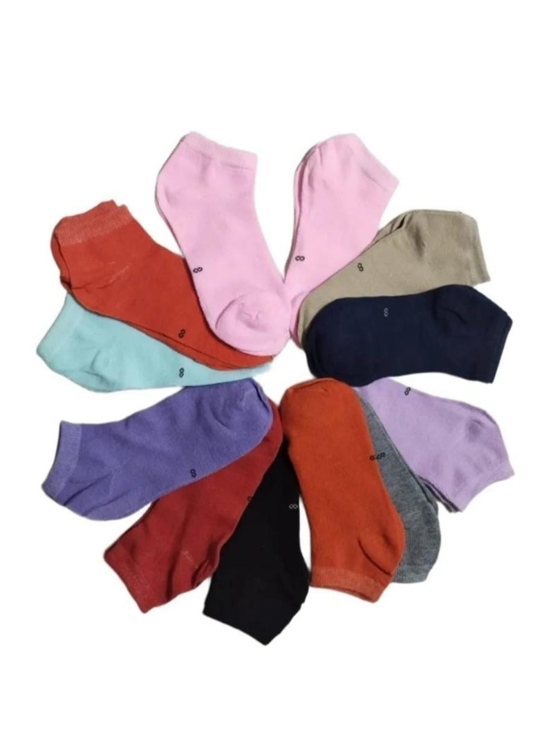 12-pair short socks set. Since I returned my daughters' colors