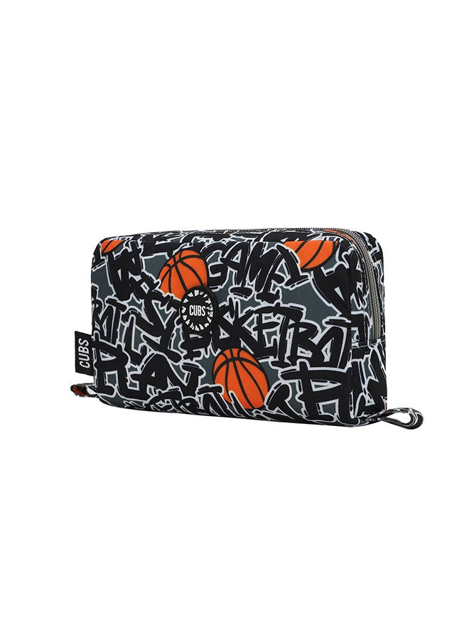 CUBS Basketball Print Waterproof pencil case pouch with zip closure - Image 2